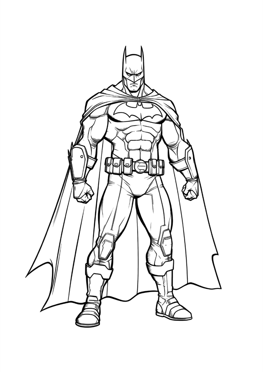Бетмен раскраска 2