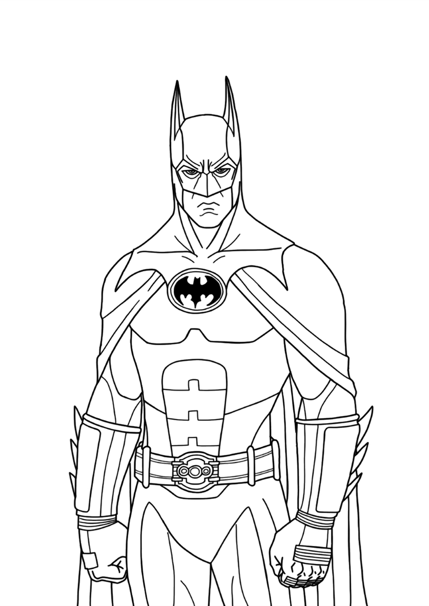 Бетмен раскраска 6