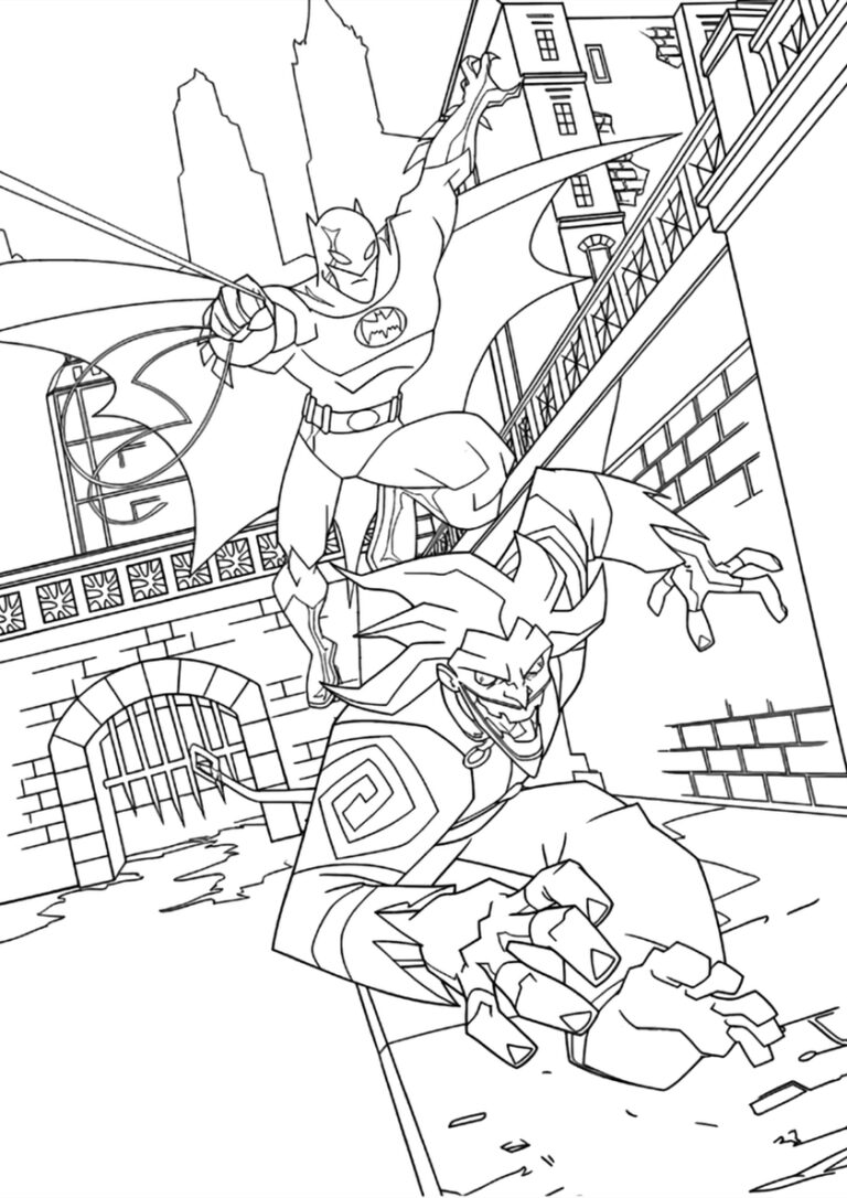 Бетмен раскраска 8