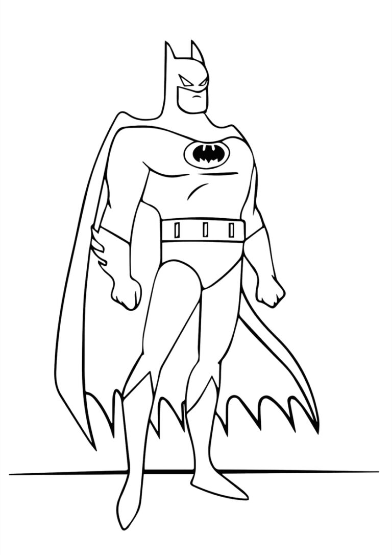 Бетмен раскраска 10