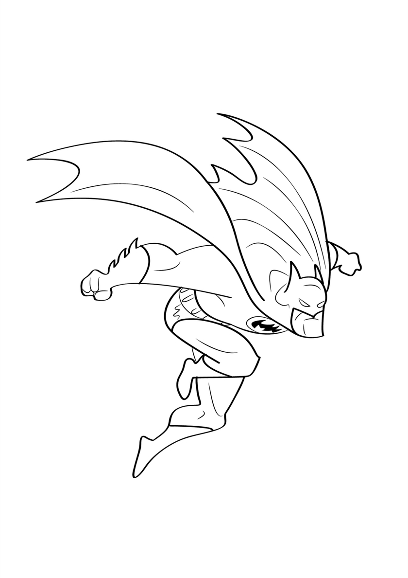 Бетмен раскраска 14