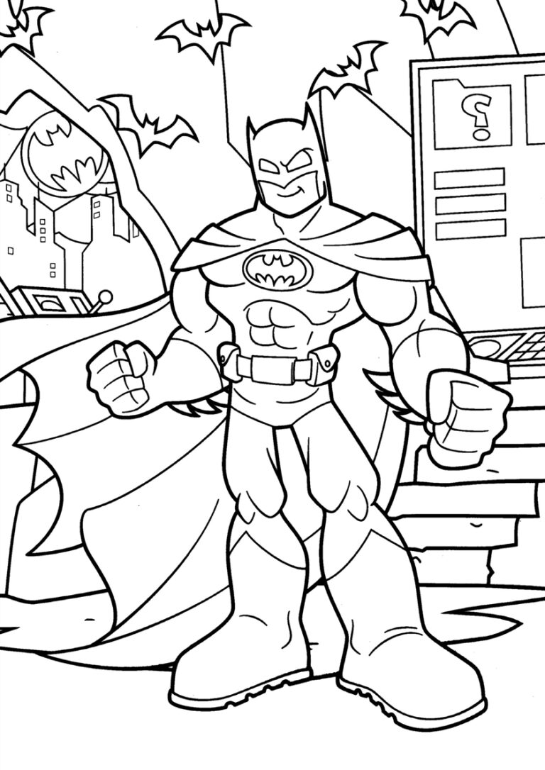Бетмен раскраска 18