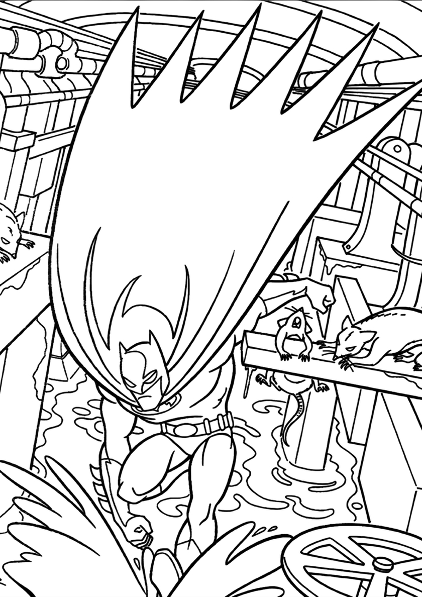 Бетмен раскраска 20