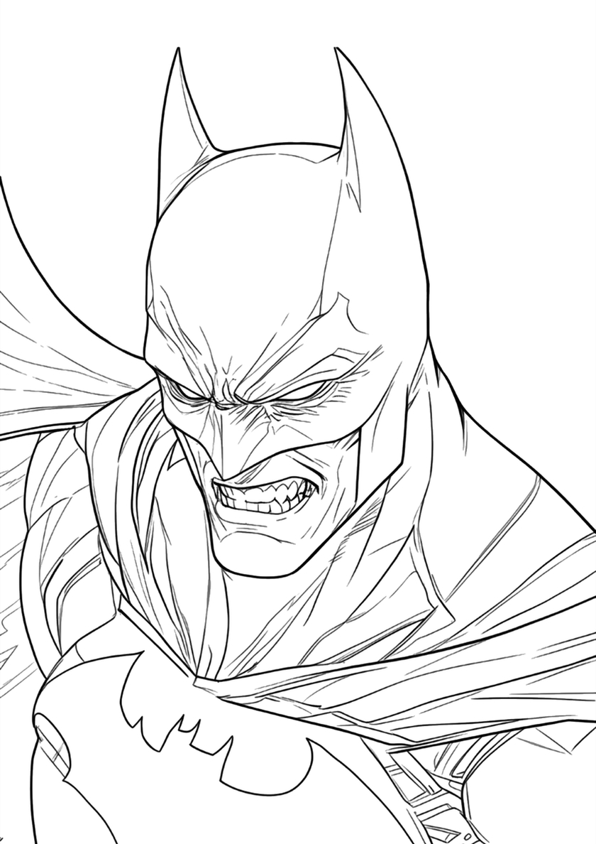 Бетмен раскраска 24