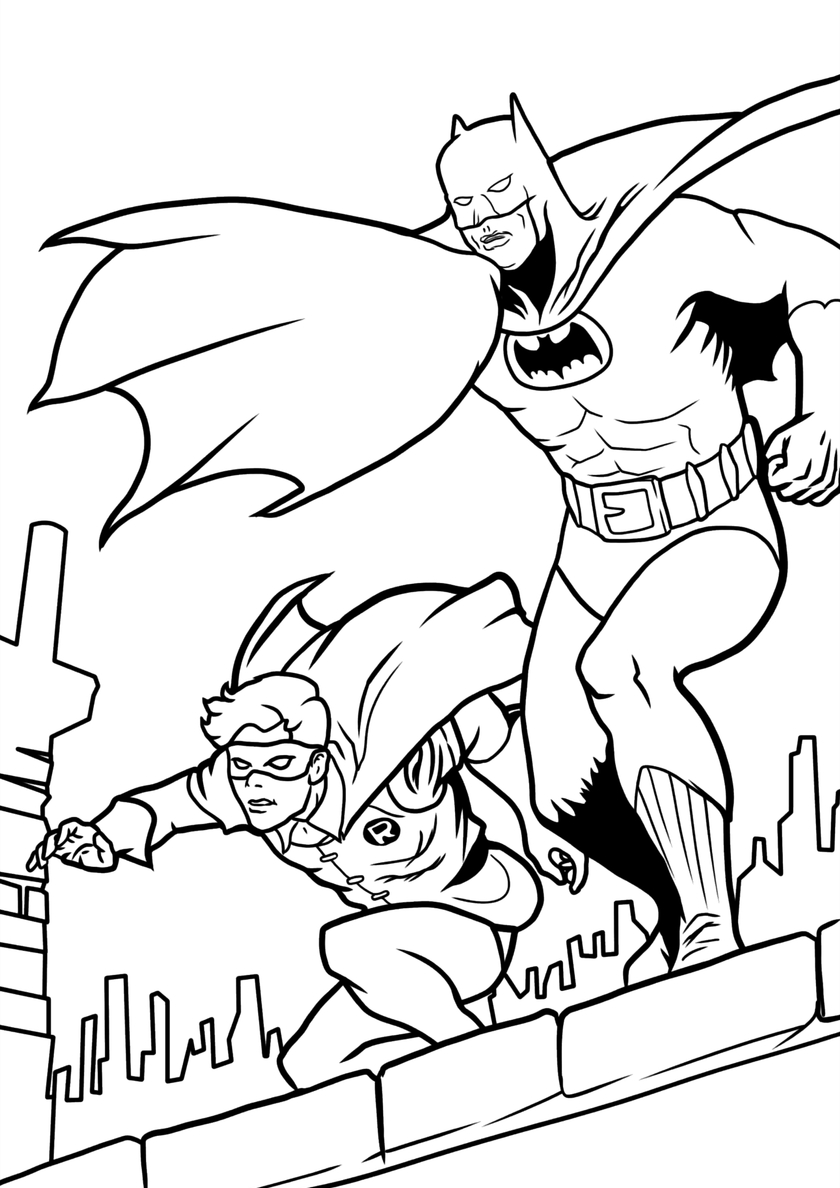 Бетмен раскраска 25