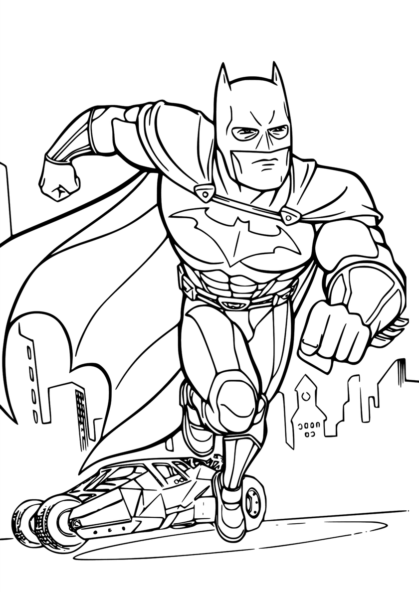 Бетмен раскраска 27