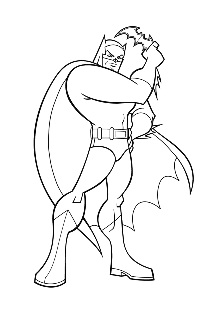 Бетмен раскраска 28