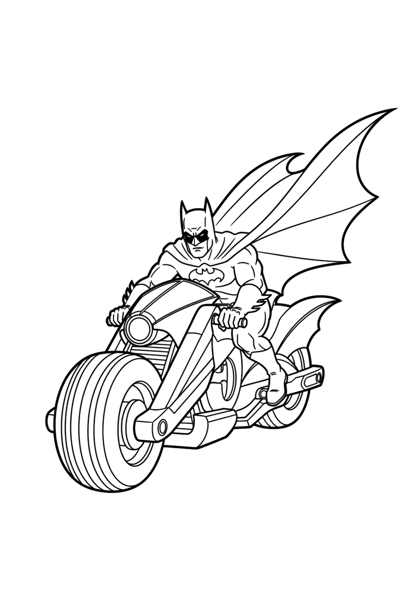 Бетмен раскраска 29