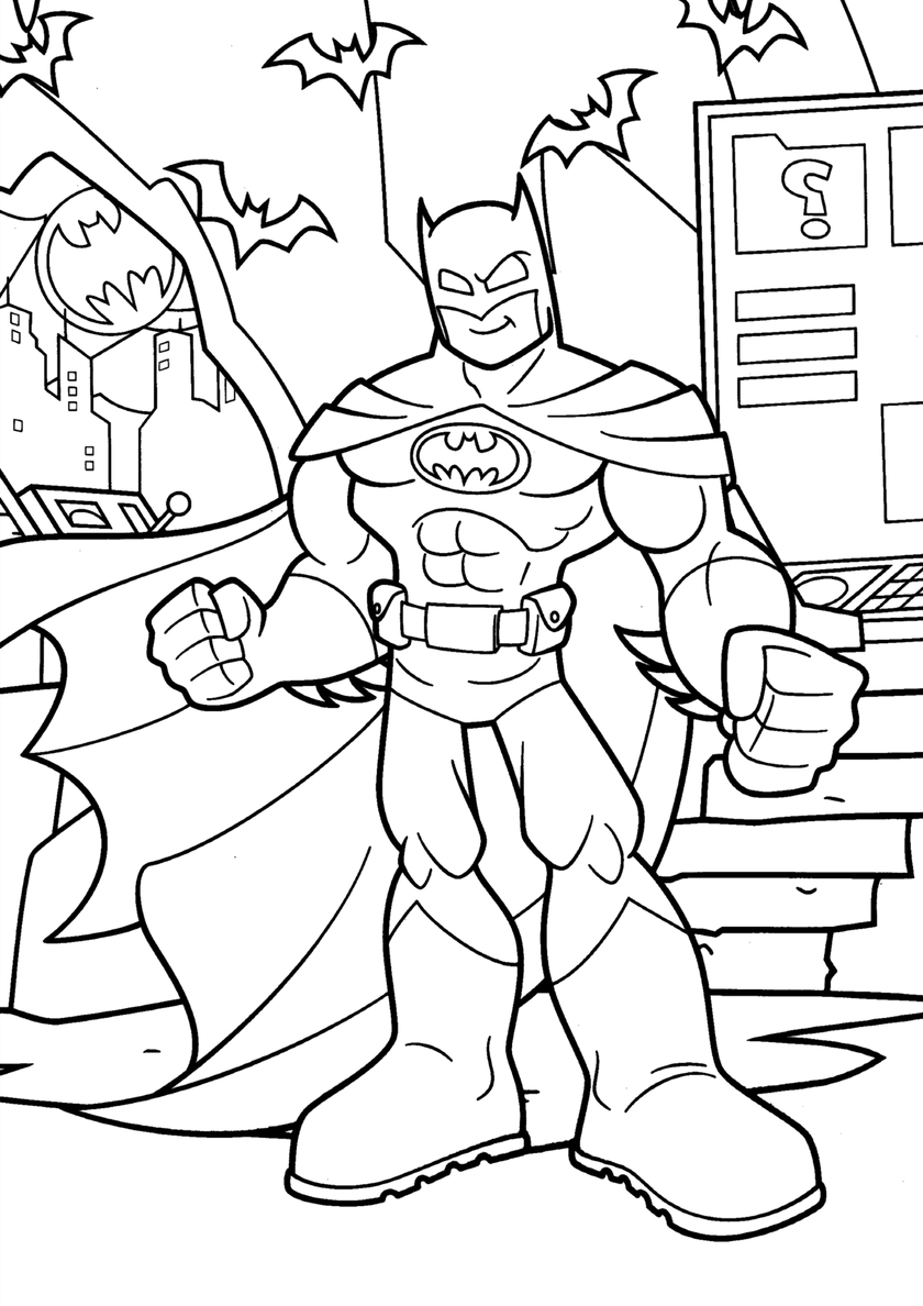 Бетмен раскраска 31