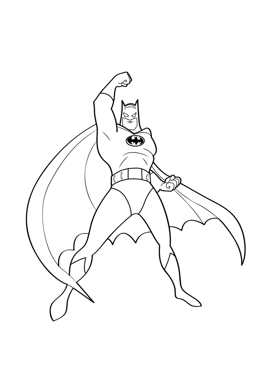Бетмен раскраска 34