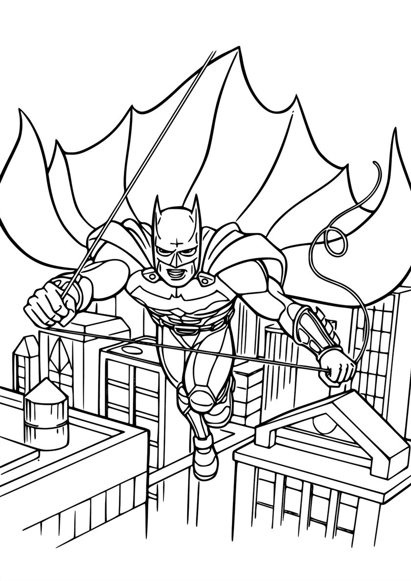 Бетмен раскраска 37
