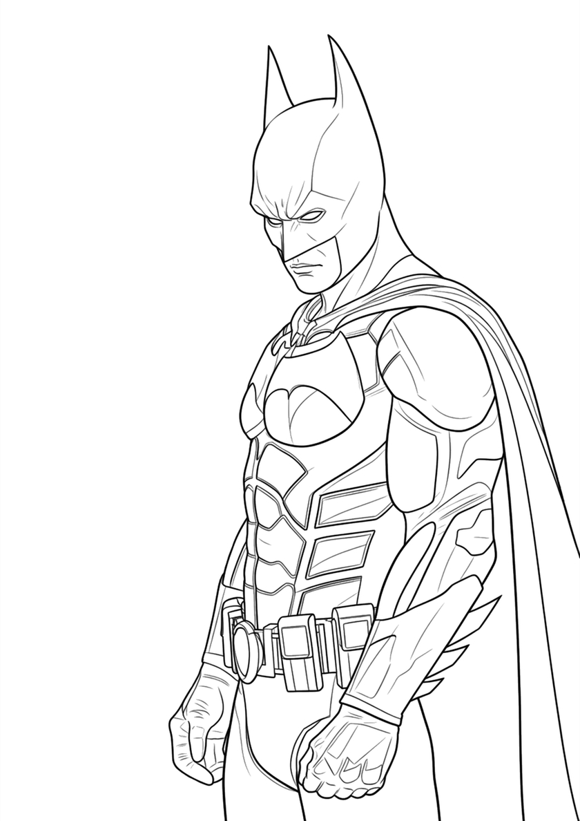 Бетмен раскраска 38