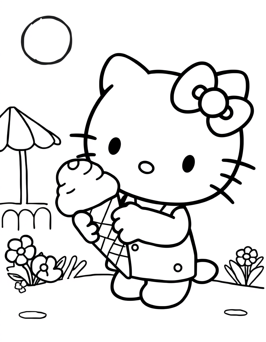Хелло Китти раскраска 40