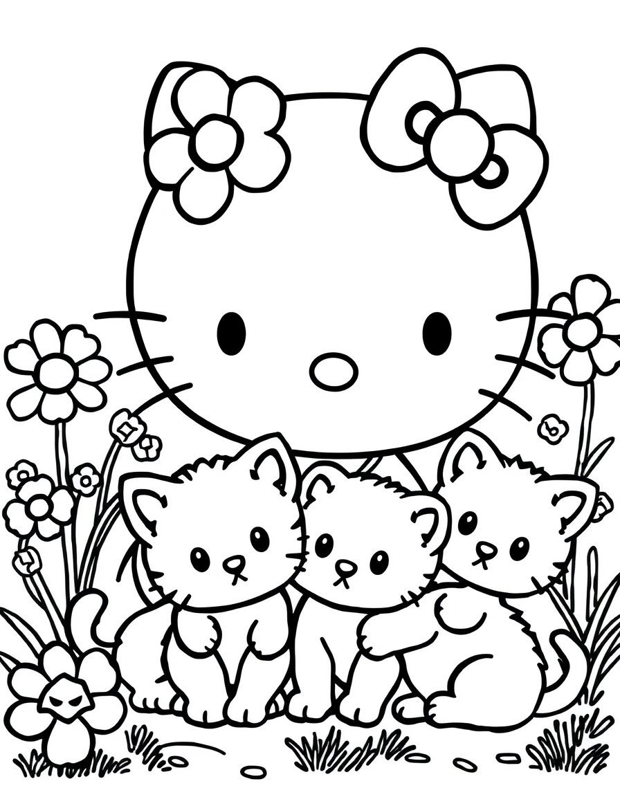 Хелло Китти раскраска 41