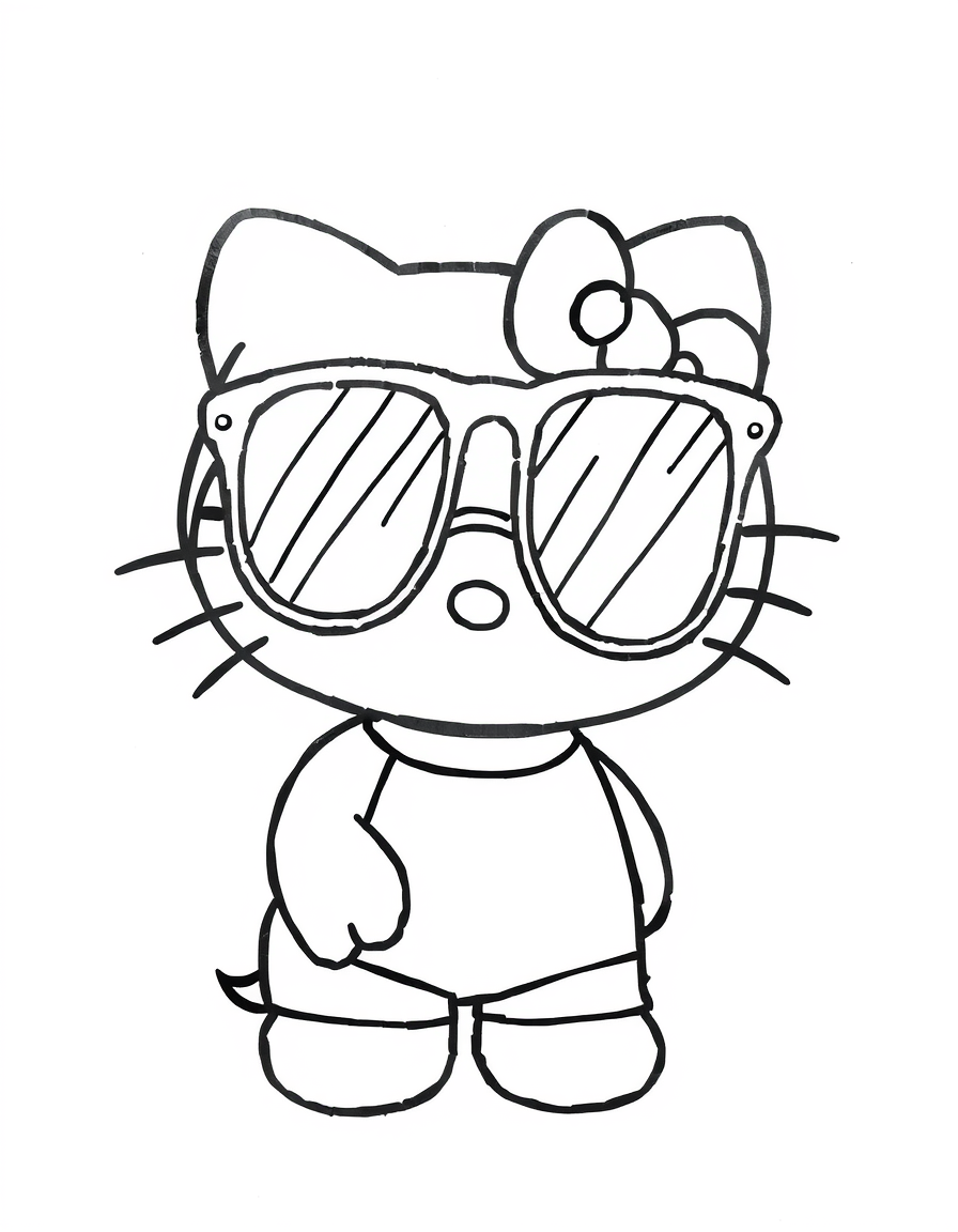 Хелло Китти раскраска 42